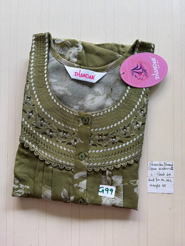bss 418 Shandar Spun nighty