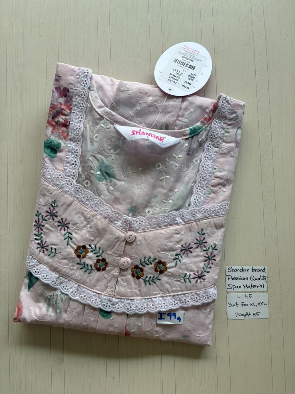 BS454 Shandar Spun nighty