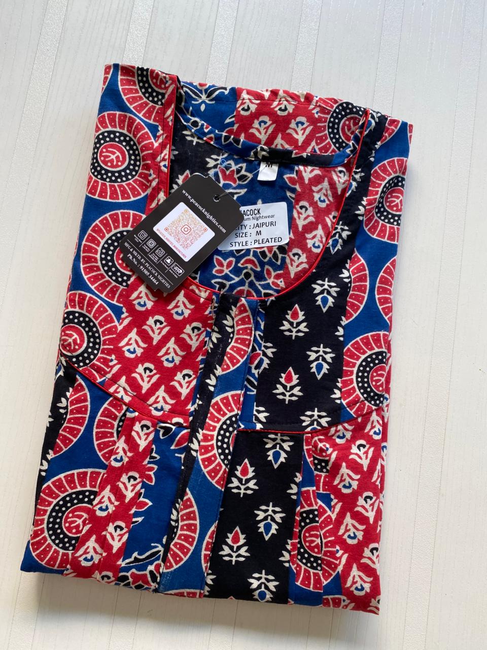 AASBP 129 Peacock Pleats Zip Nighty BP BPS APS BPS CPS DPS