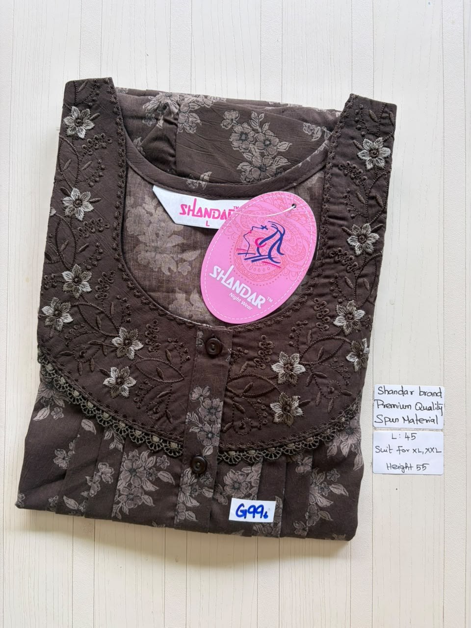 BS294 Shandar Spun nighty