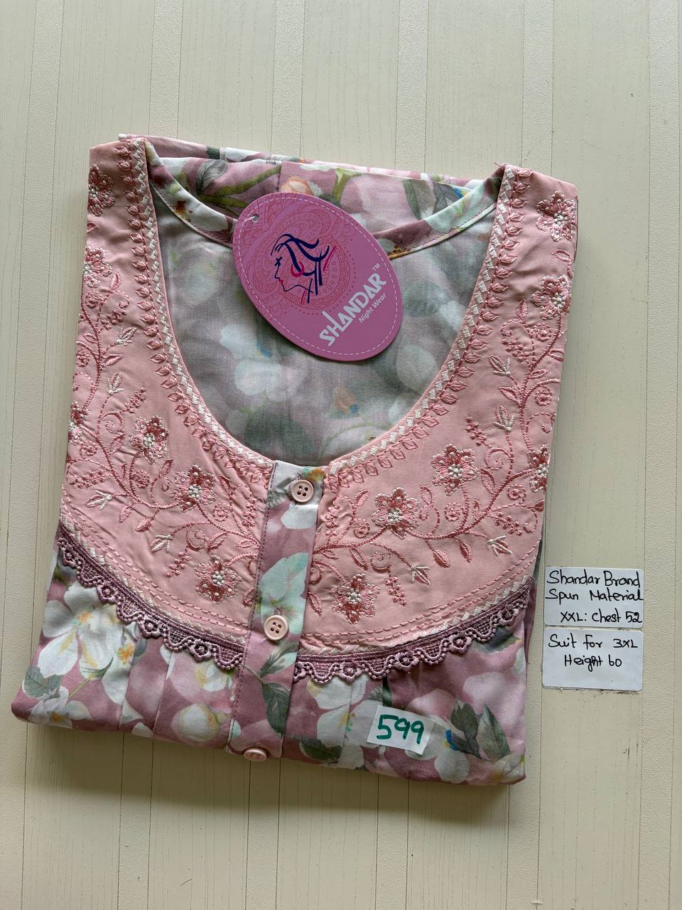 Dss 344 Shandar Spun nighty