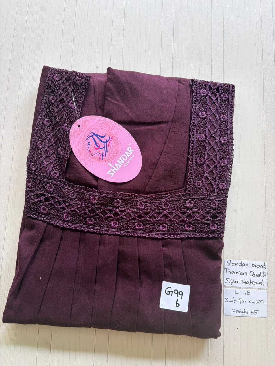 BS309 Shandar Spun nighty