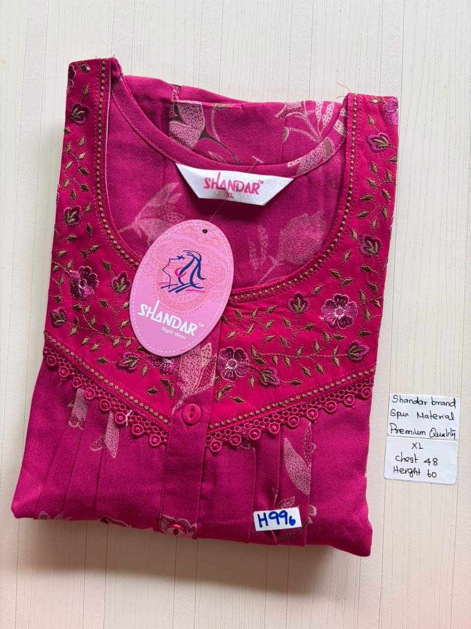 CSS 301 Height Shandar Spun nighty