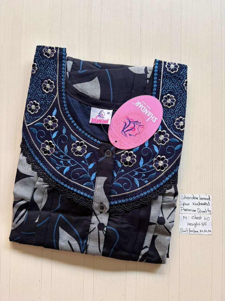 ASS 390 Shandar Spun nighty