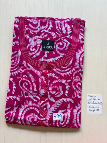 BJS 1042 Jessica VV AL Batik Nighty 550