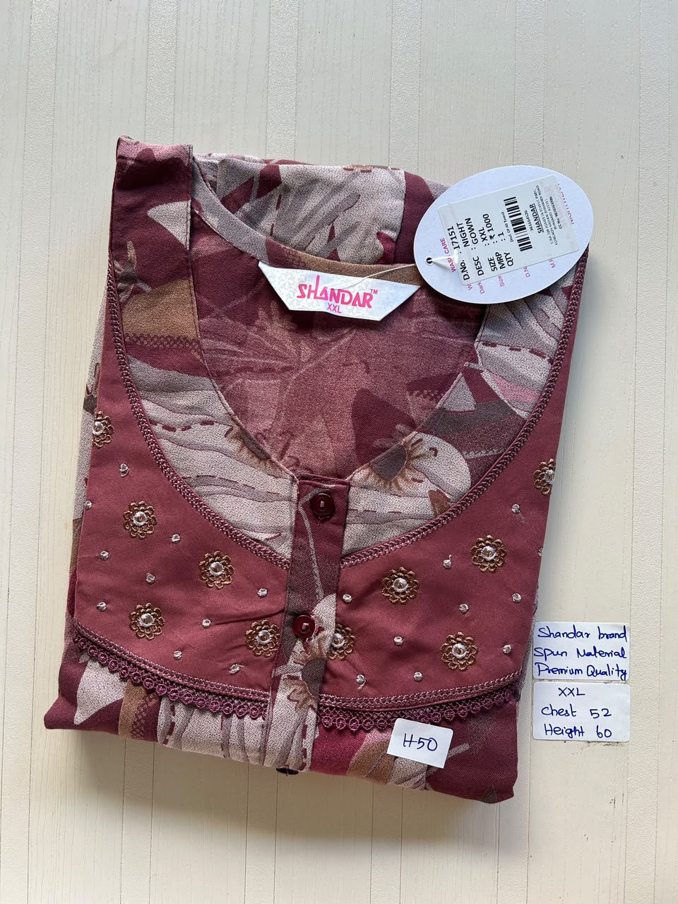 DSS 211 Height Shandar Spun nighty