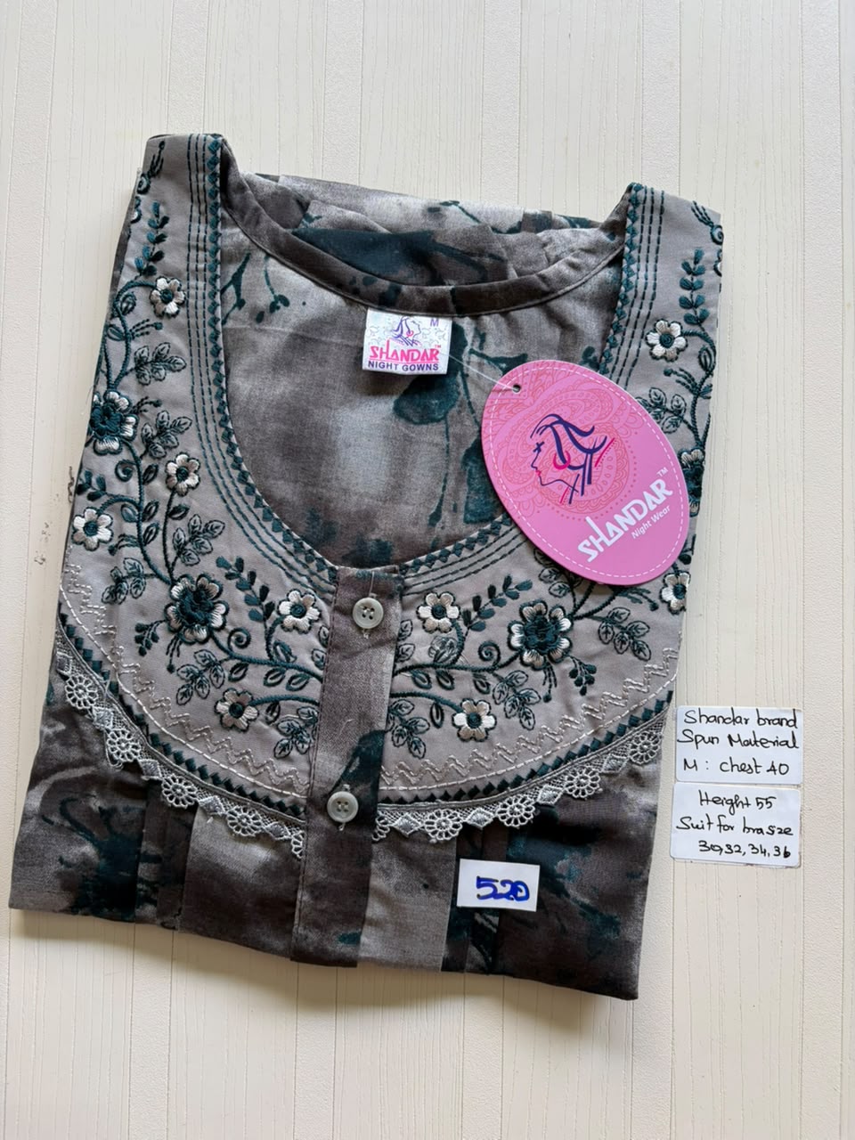 ASS 438 Shandar Spun nighty