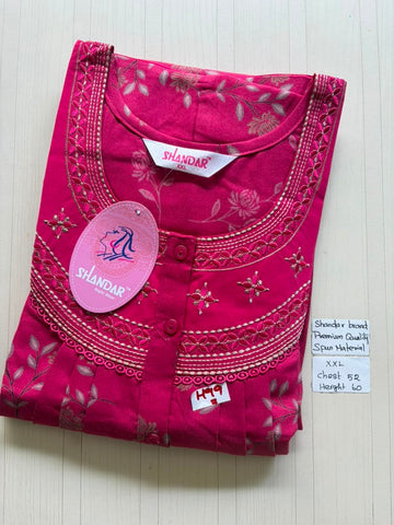 DSS088 Height Shandar Spun Nighty
