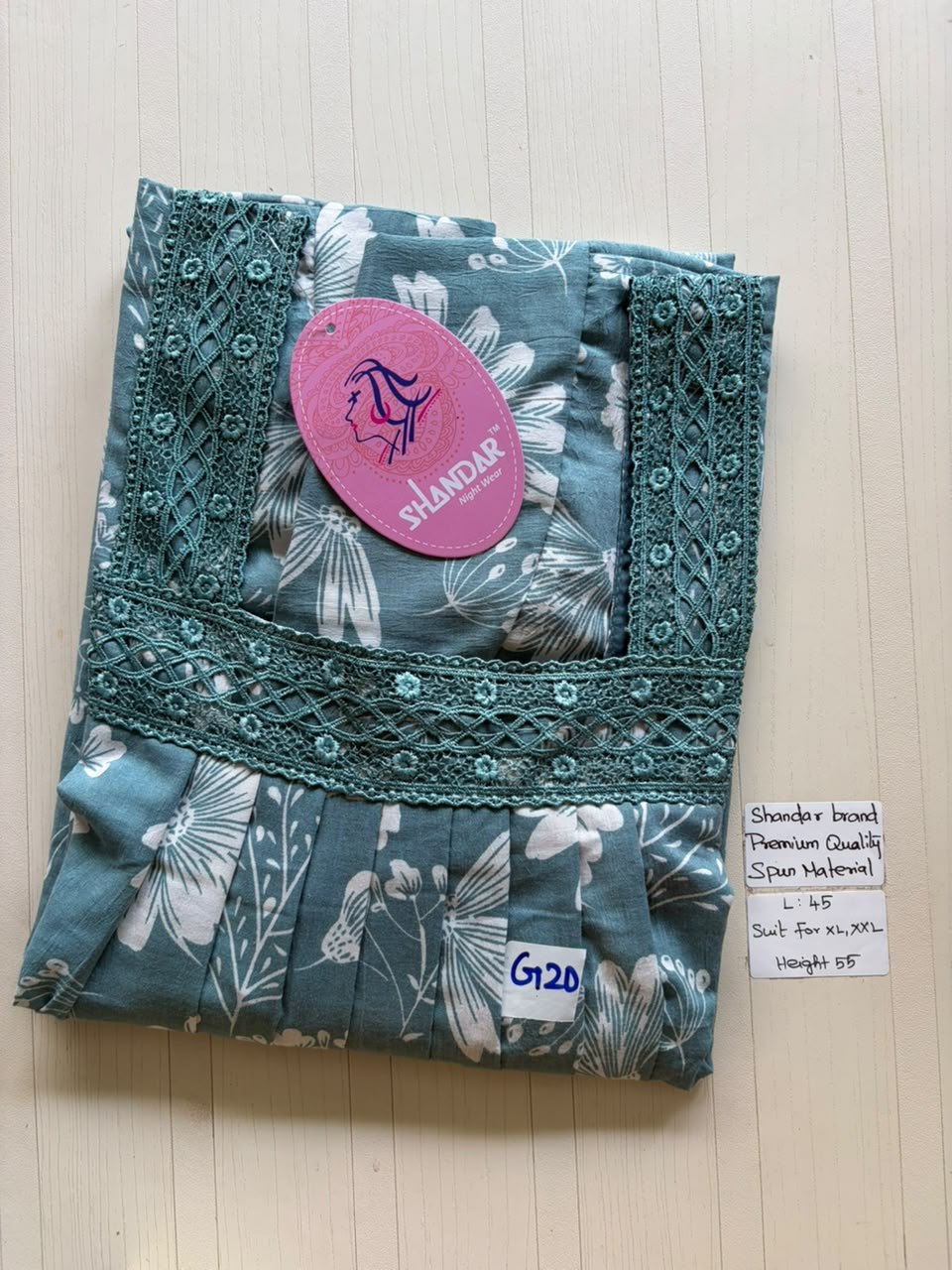 BS468 Shandar Spun nighty