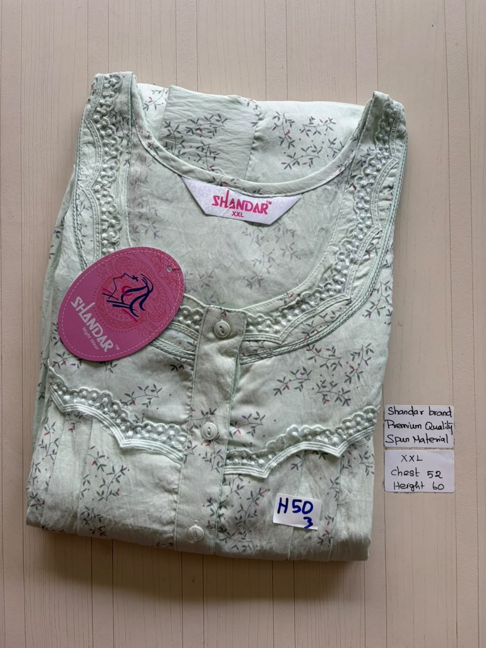 DSS162 Height Shandar Spun Nighty