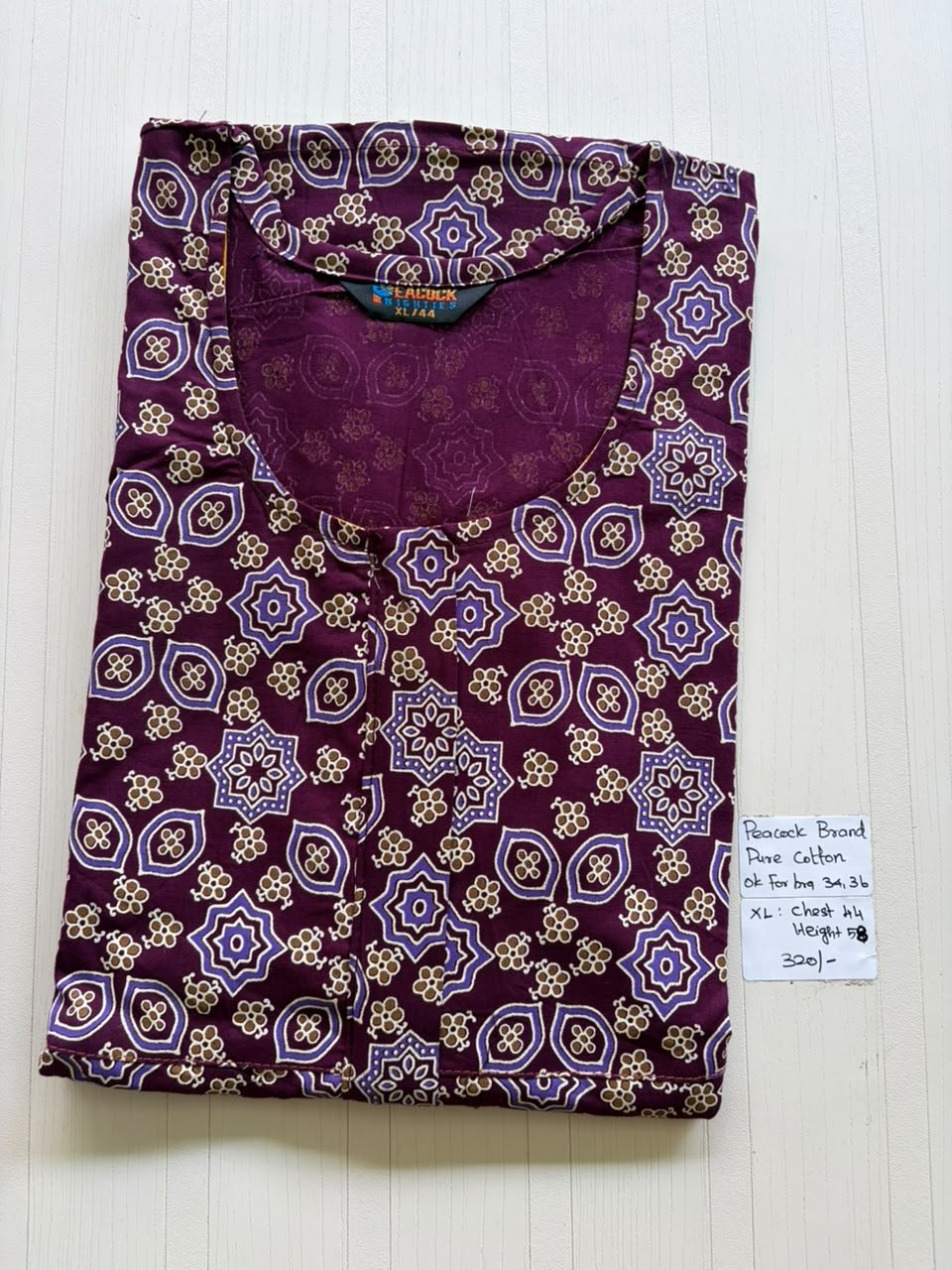 AASZ 171 Height Peacock Zip Nighty BP HP CPS