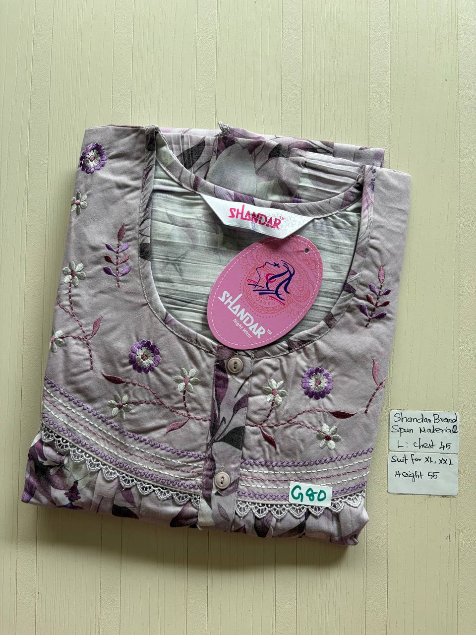 bss 375 Shandar Spun nighty