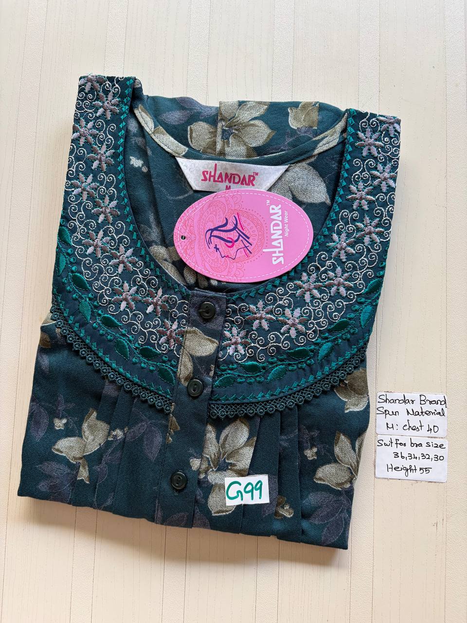 ASS 832 Shandar Spun nighty