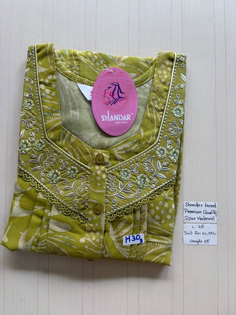 BS418 Shandar Spun nighty