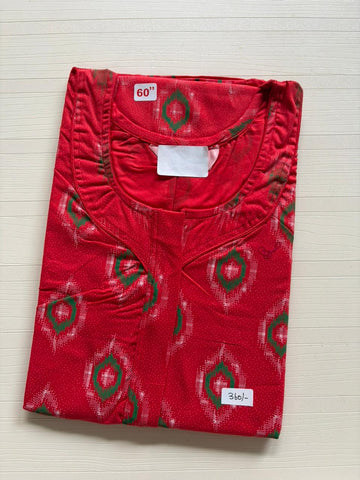 AASZ 162 Height Peacock Zip Nighty BP DPS