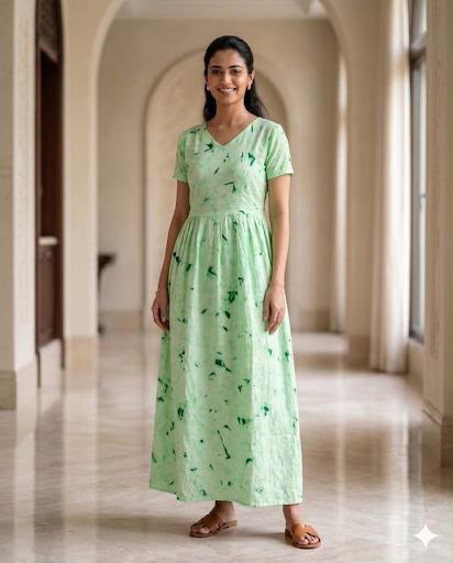 MFS 230 Peacock maxi frock YY1