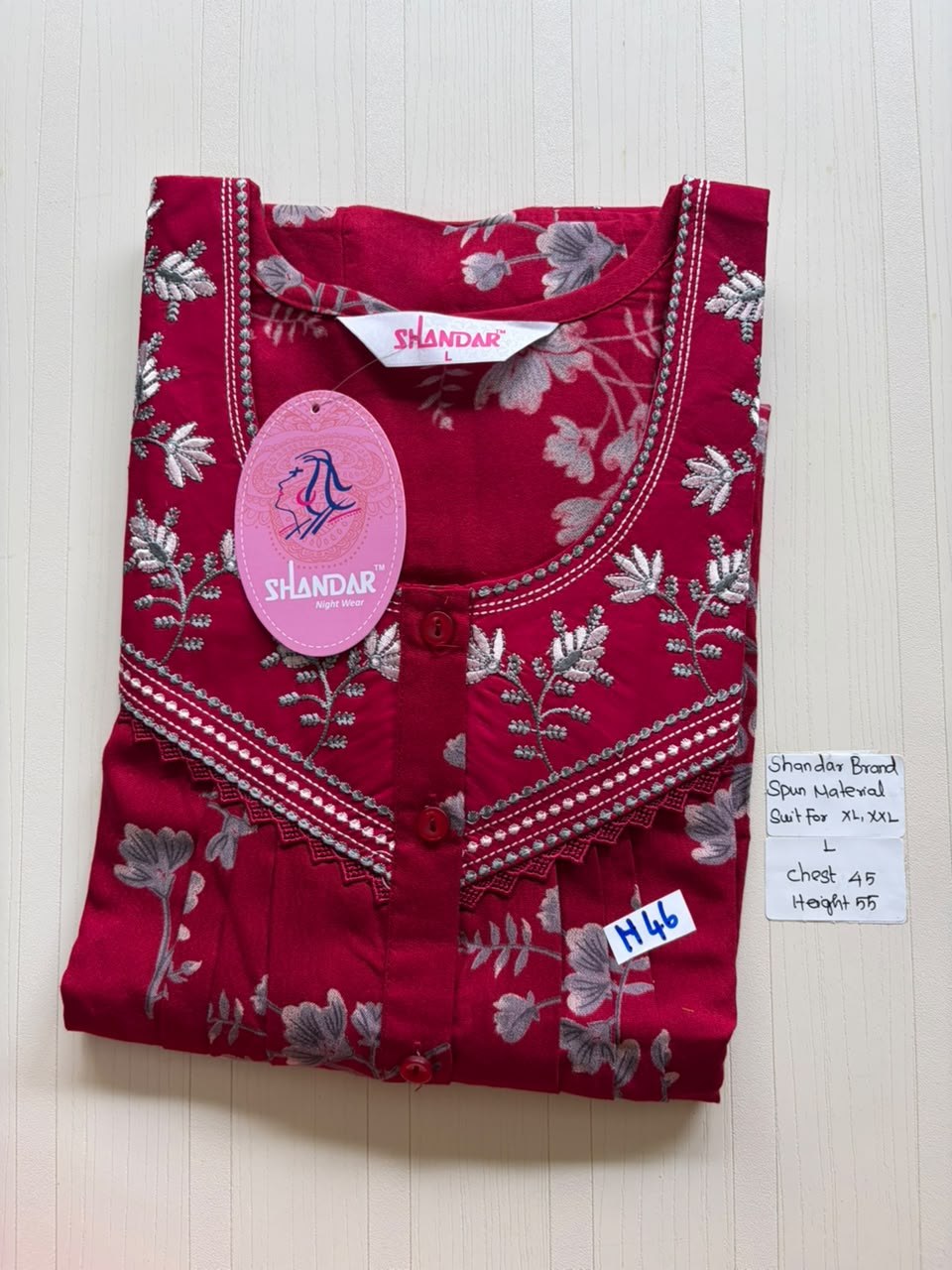 BSS 576 Shandar Spun nighty