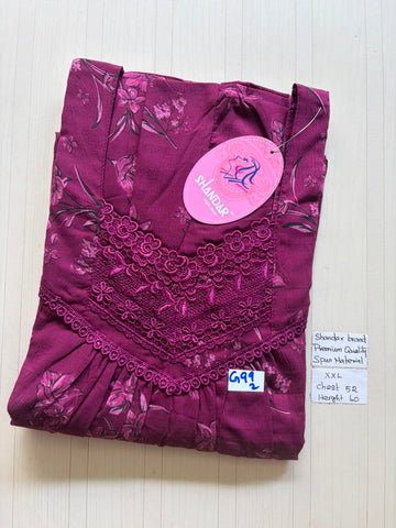 DSS096 Height Shandar Spun Nighty