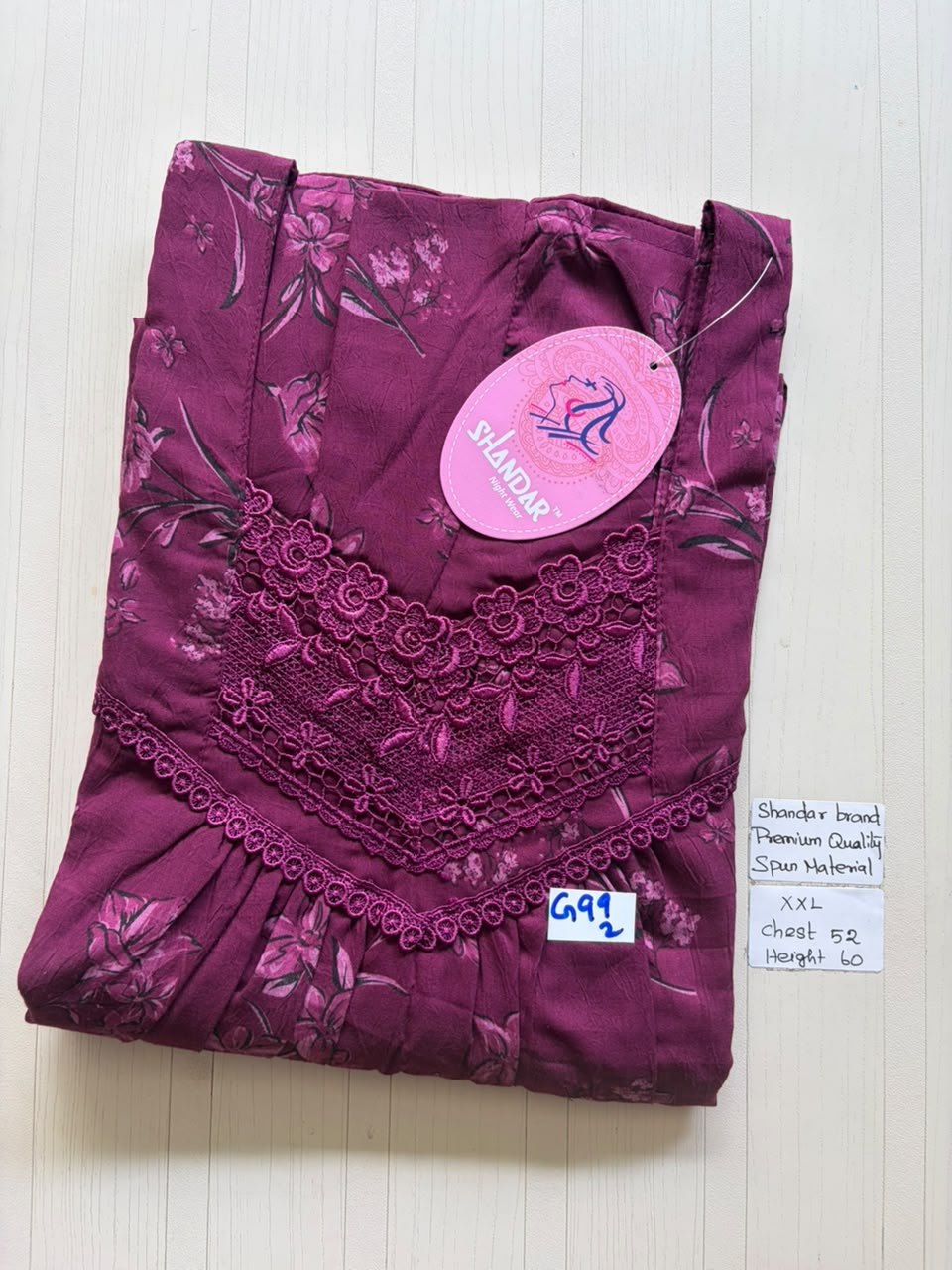 DSS096 Height Shandar Spun Nighty