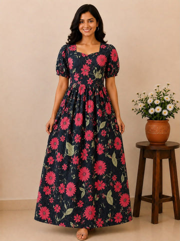 MFS219 Peacock Height maxi frock YY1 YY2