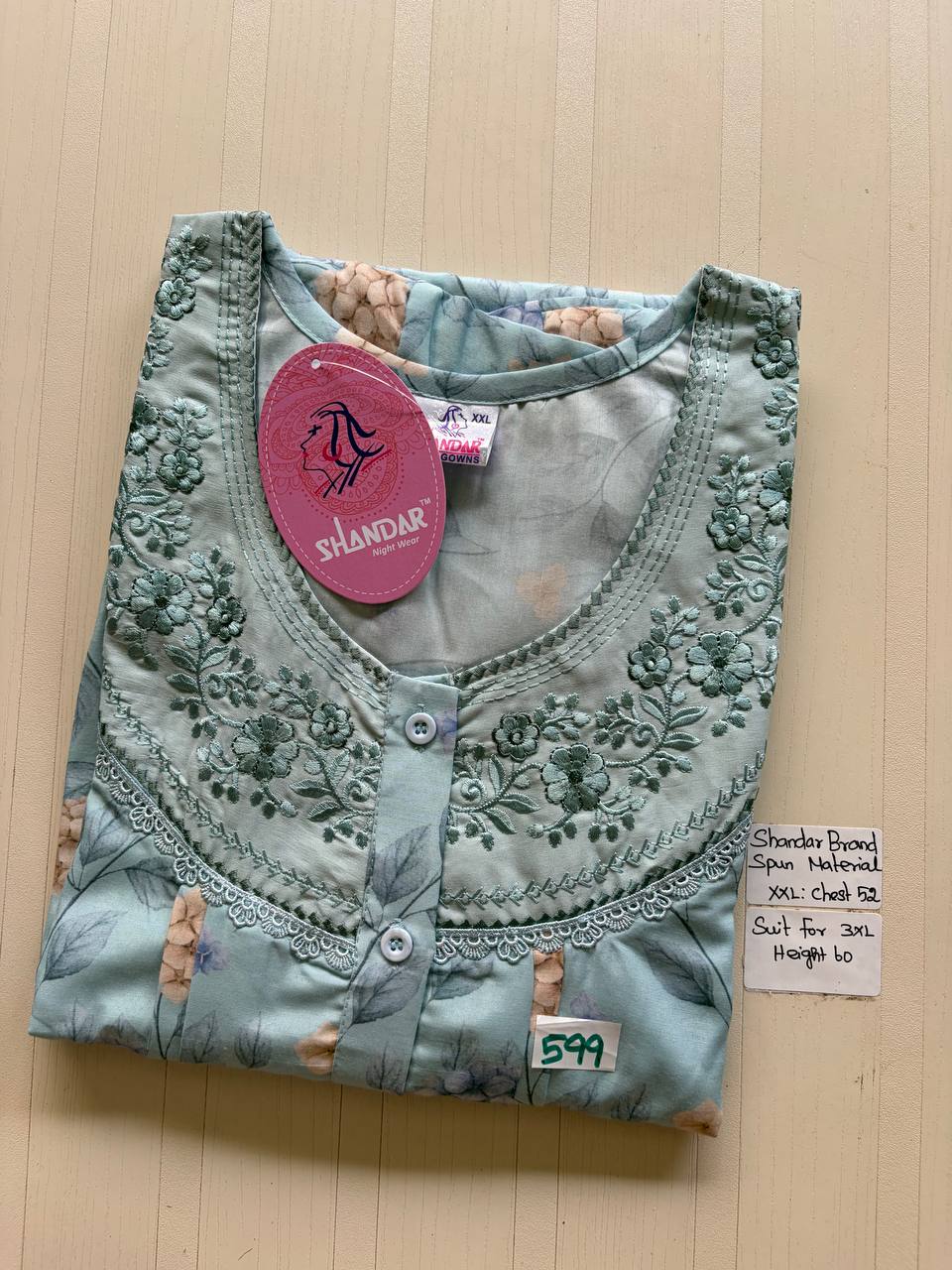 Dss 347 Shandar Spun nighty