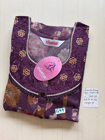 bss 437 Shandar Spun nighty
