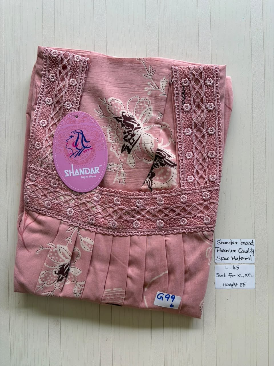 BS322 Shandar Spun nighty