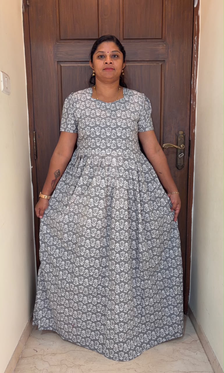 MFS165 Peacock maxi frock YY1