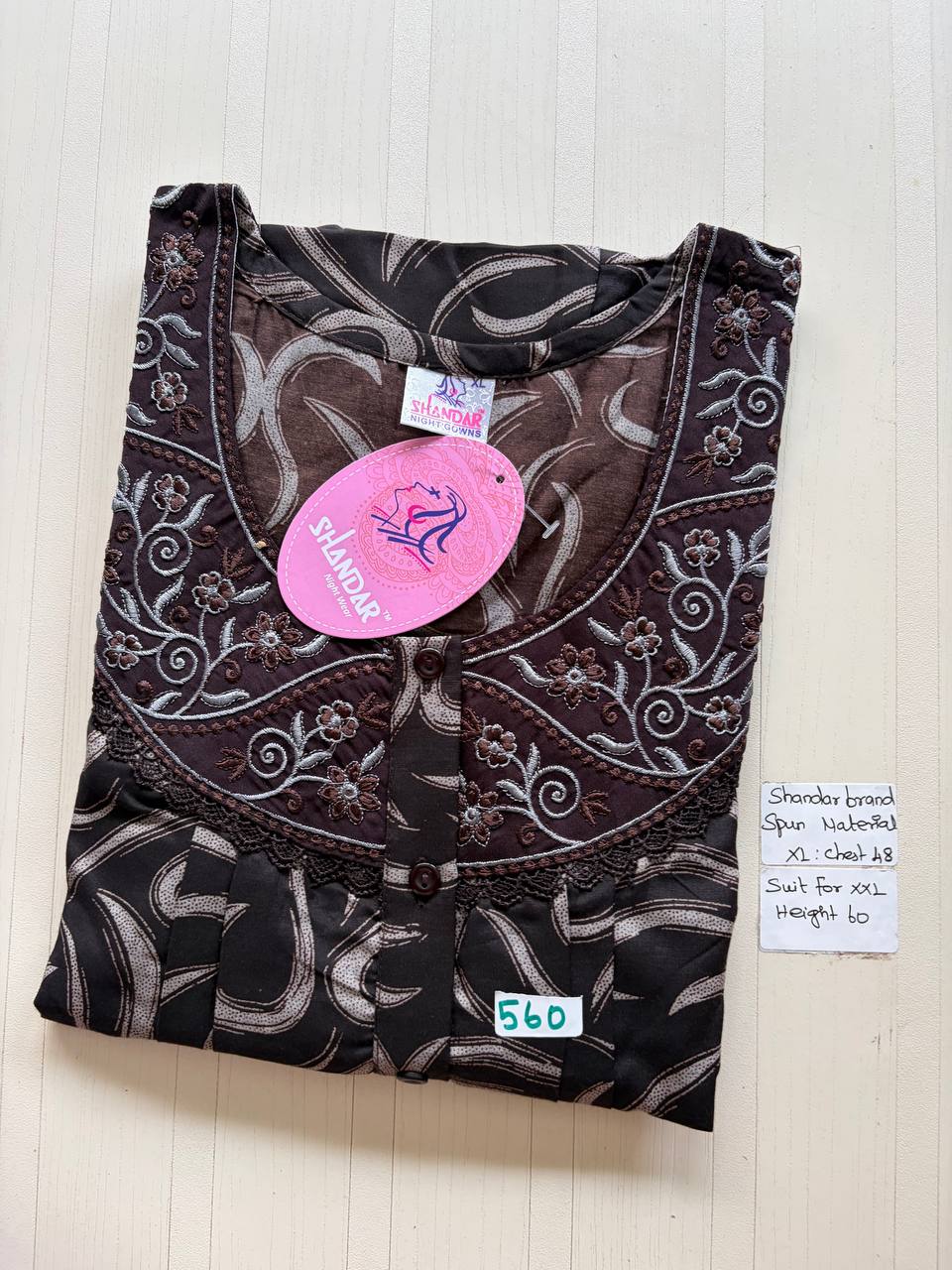 css 580 Shandar light Spun nighty