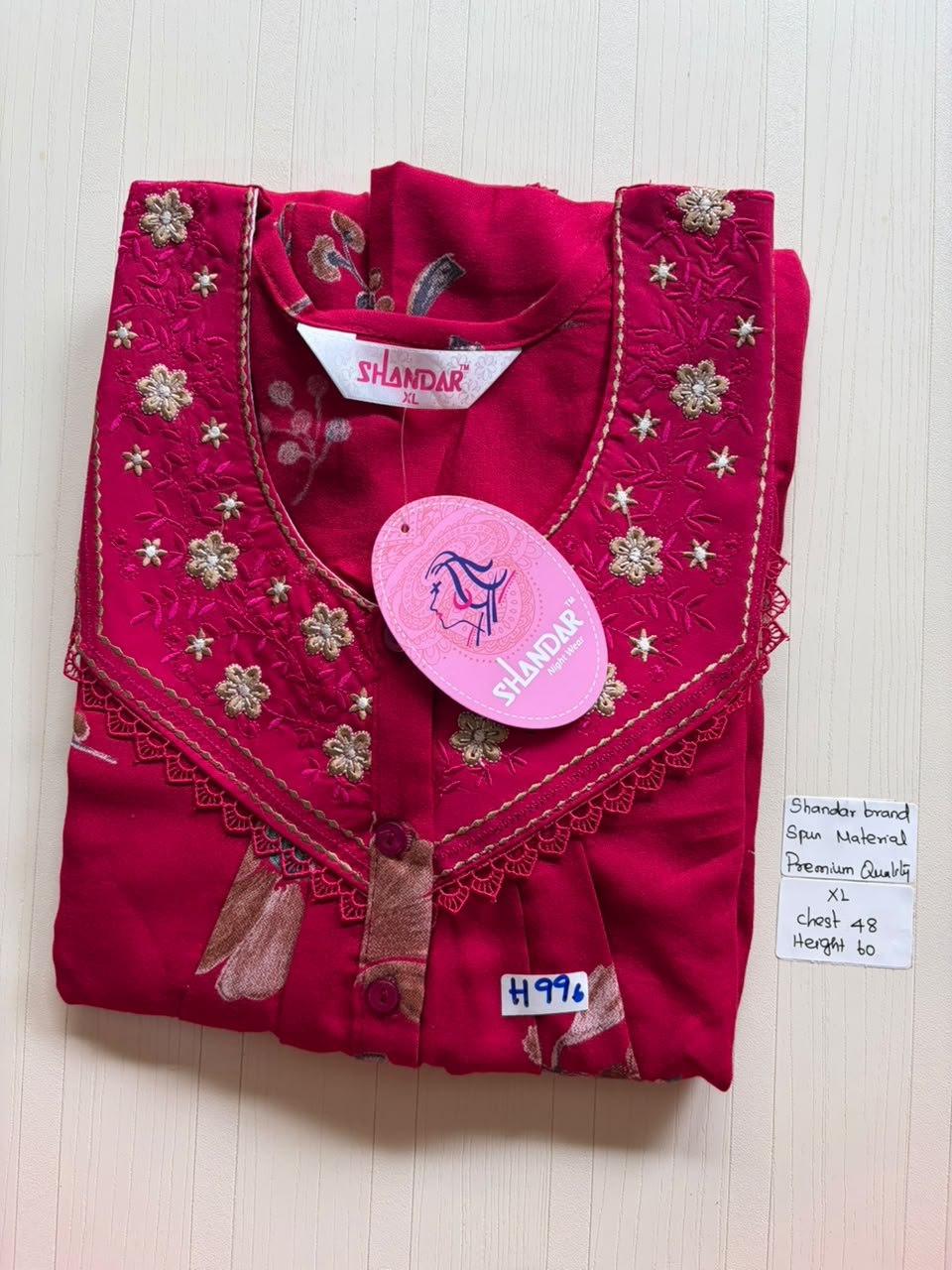 CSS 296 Height Shandar Spun nighty