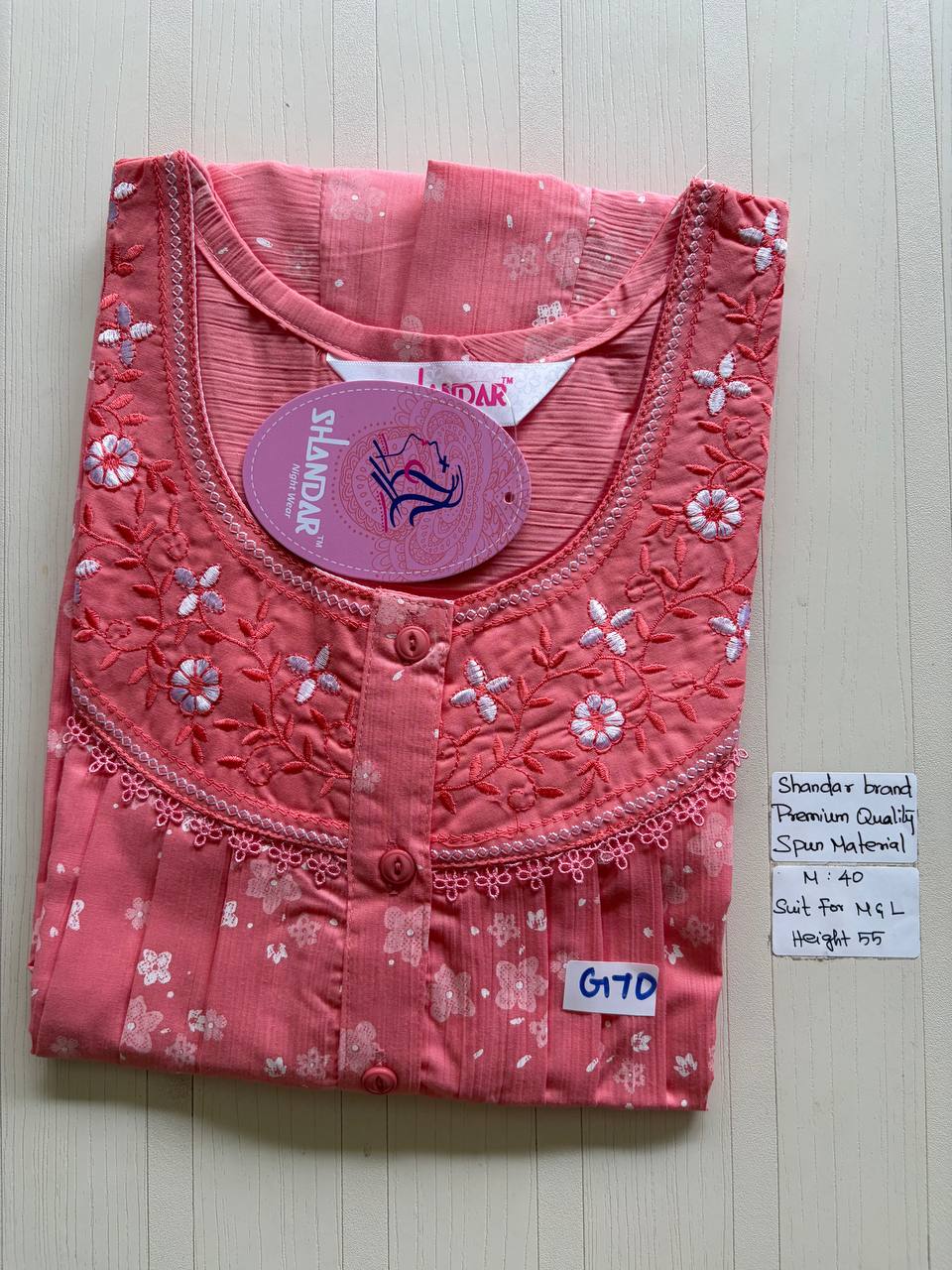 ASS143 Shandar Spun nighty