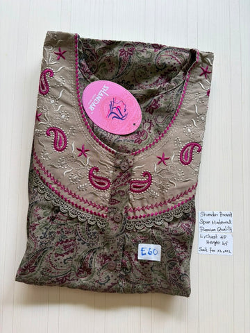 BS525 Shandar Spun nighty