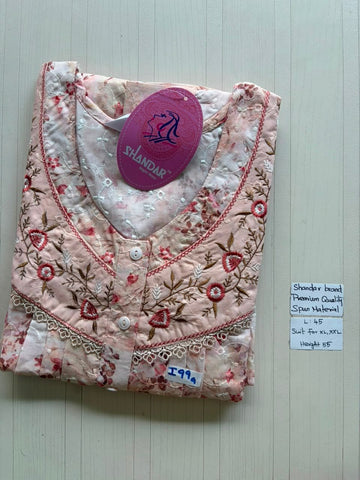 BS449 Shandar Spun nighty