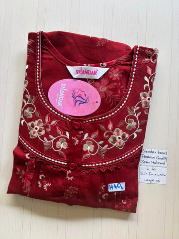 BS341 Shandar Spun nighty