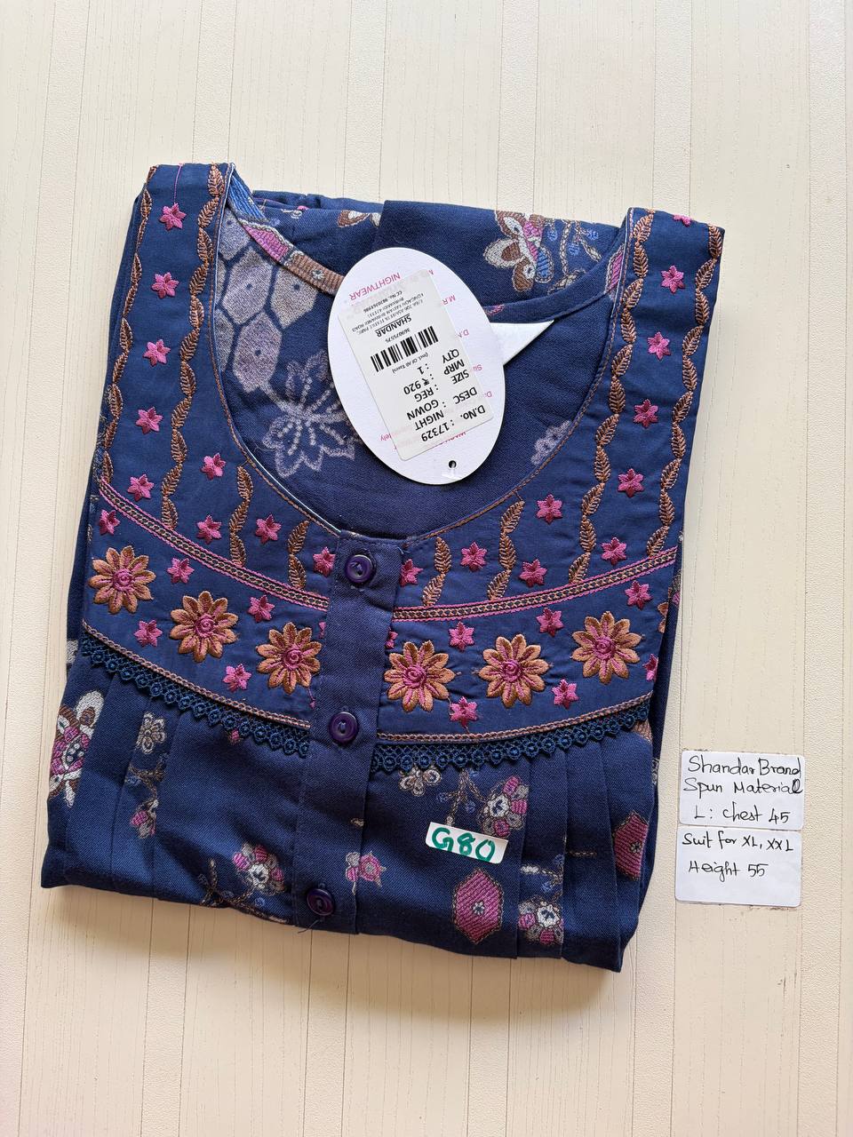 bss 457 Shandar Spun nighty