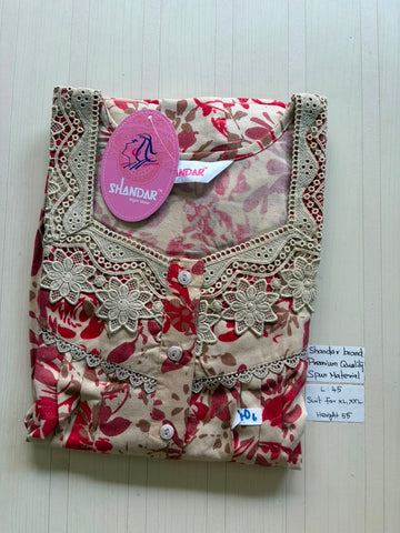 BS347 Shandar Spun nighty