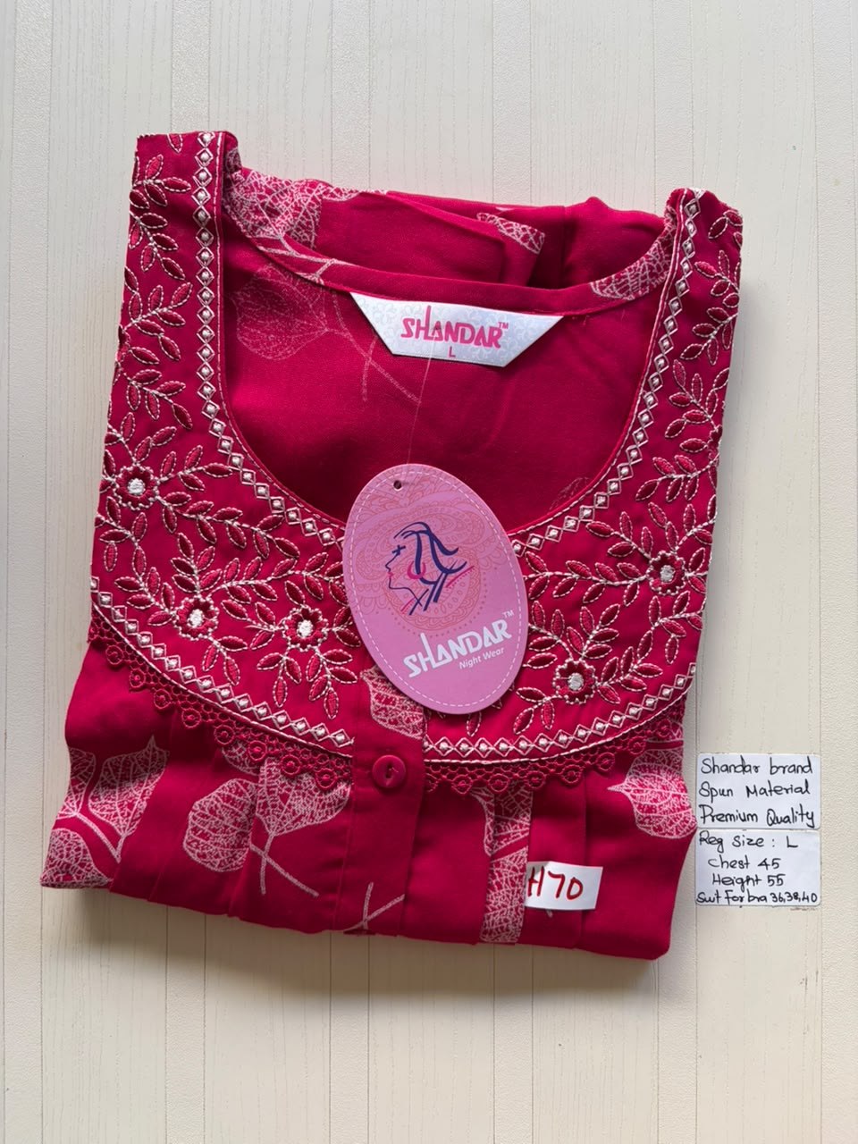 BSS 648 Shandar Spun nighty