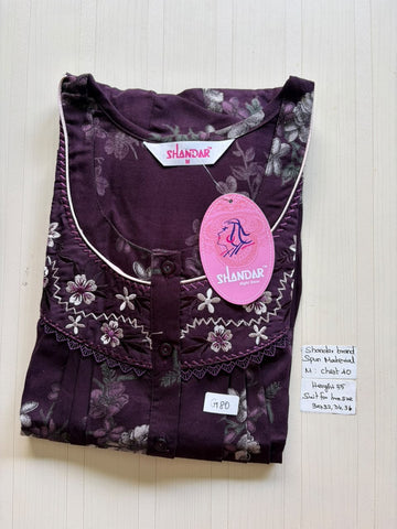 ASS 460 Shandar Spun nighty
