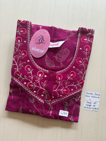 BSS 223 Shandar Spun nighty