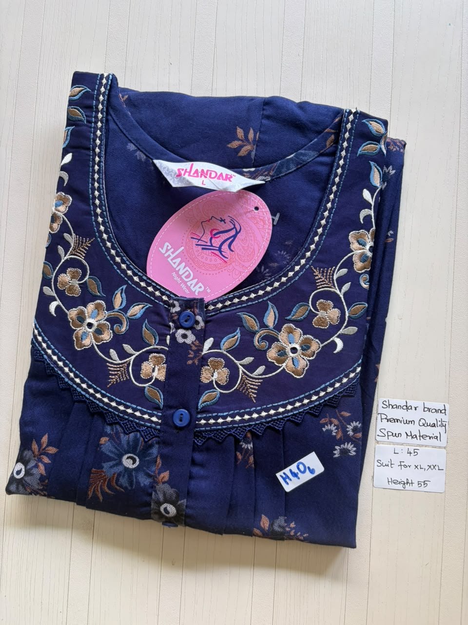 BS356 Shandar Spun nighty
