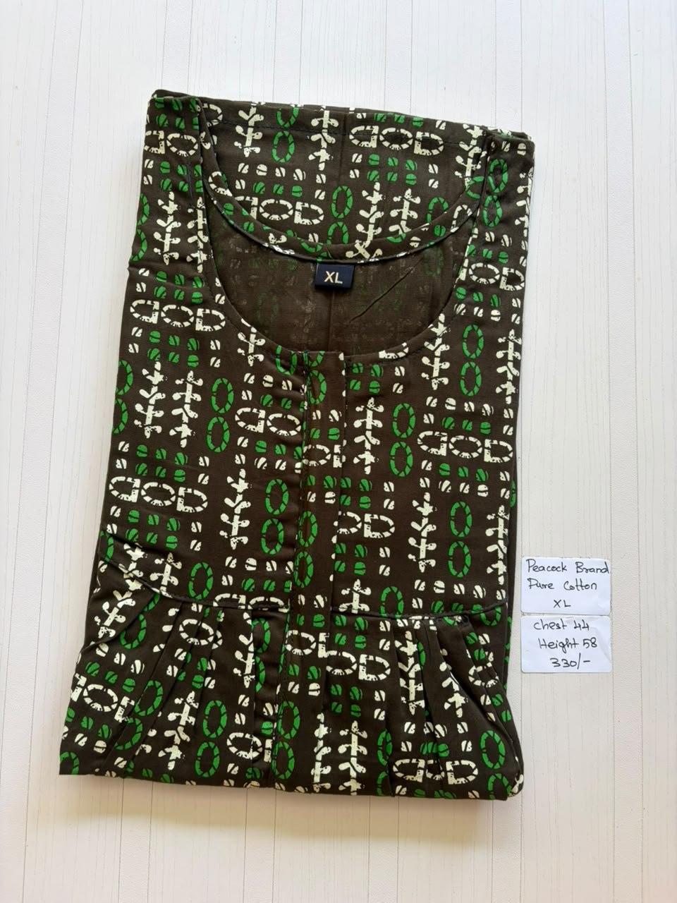 AASHP026 Peacock Pleats Zip Nighty HP BP