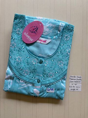 ASS206 Shandar Spun nighty