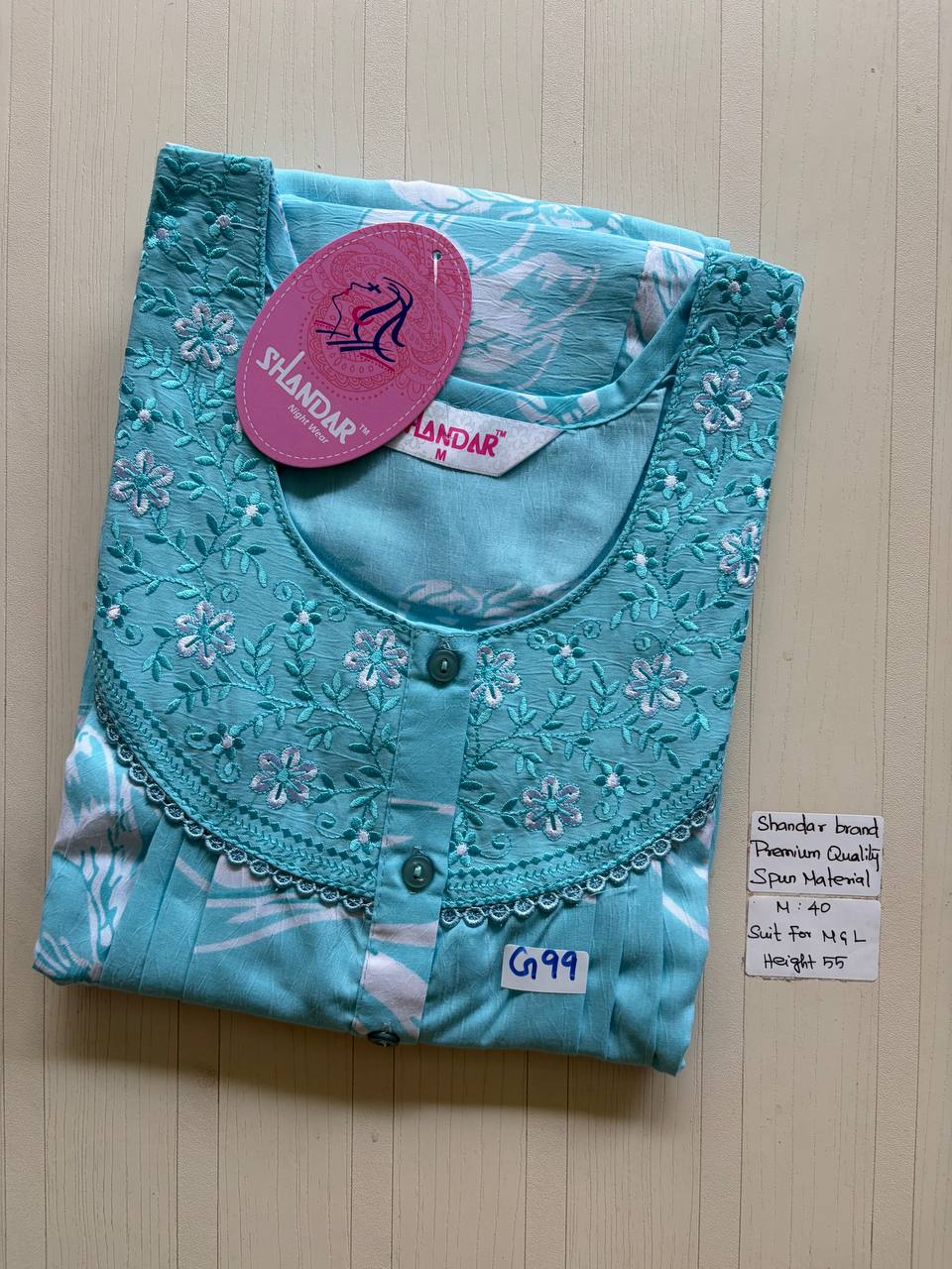 ASS206 Shandar Spun nighty