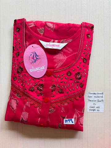 CSS 303 Height Shandar Spun nighty