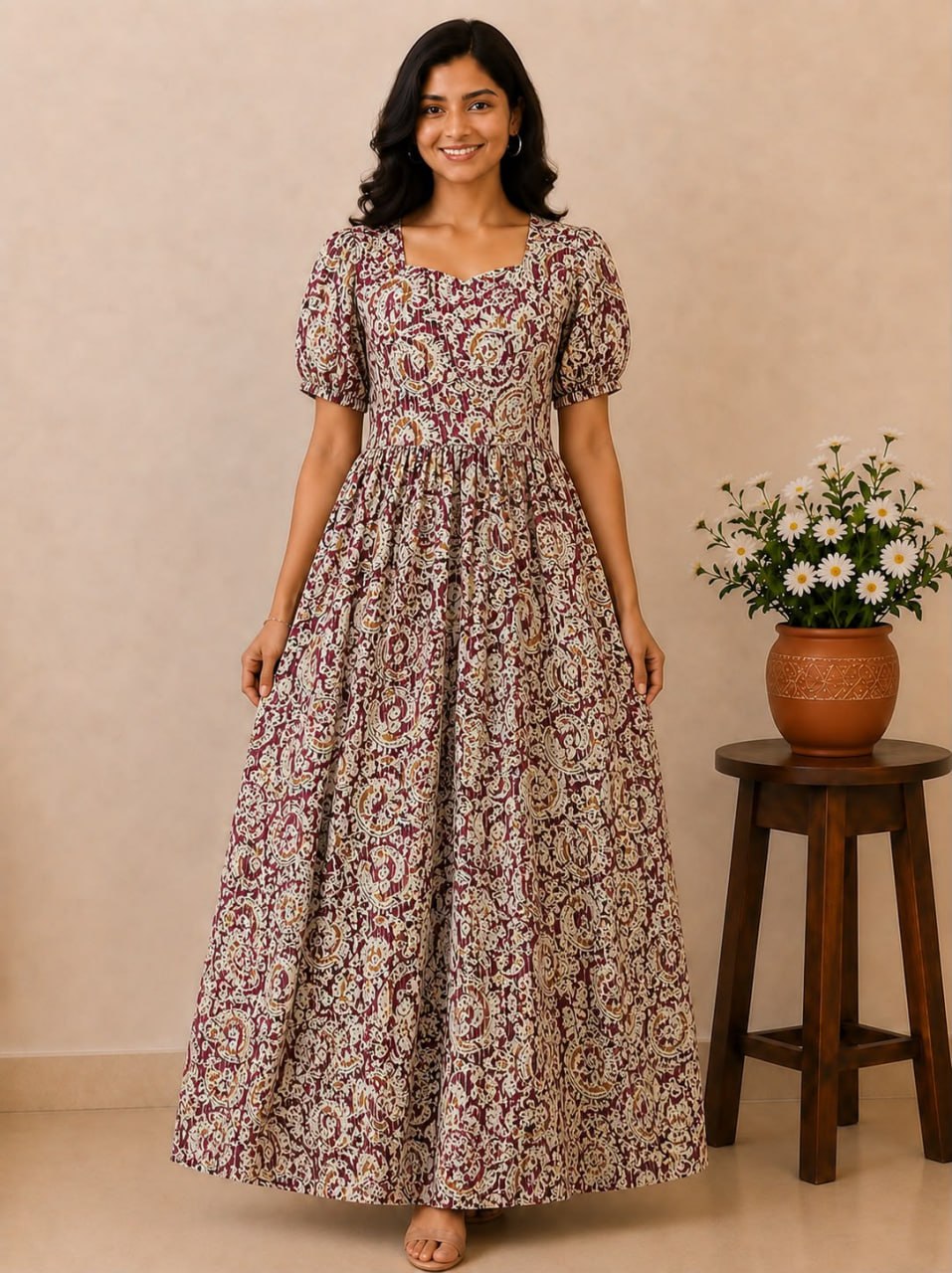 MFS218 Peacock Height maxi frock YY1 YY2