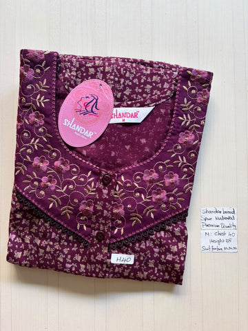 ASS 334 Shandar Spun nighty