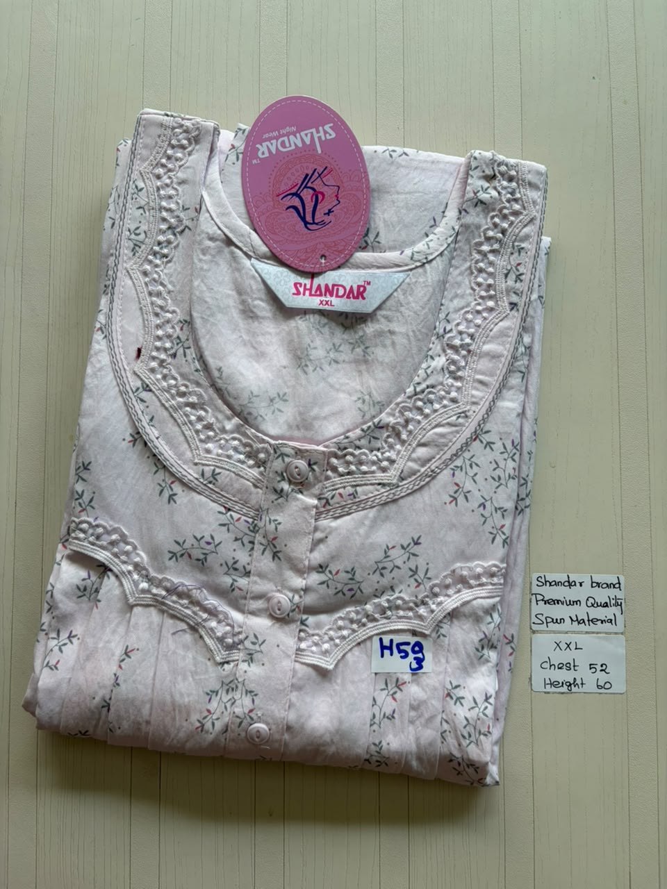 DSS160 Height Shandar Spun Nighty