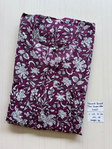 AASBP 217 Peacock Pleats Zip Nighty BP BPS CPS DPS