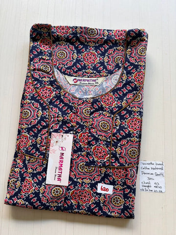 DNS 041 Height Narmatha Pleats Zip Nighty