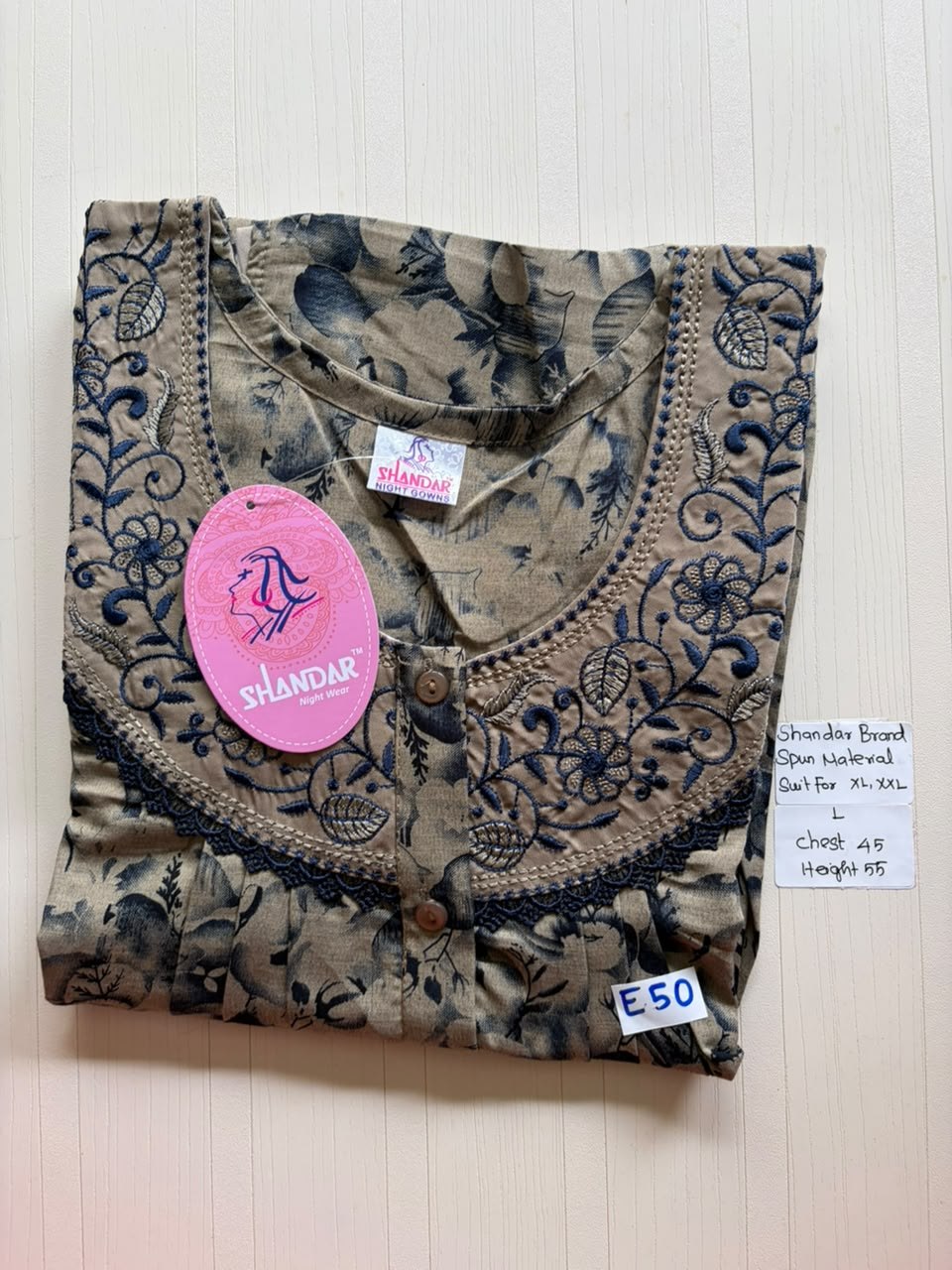 BSS 534 Shandar Spun nighty